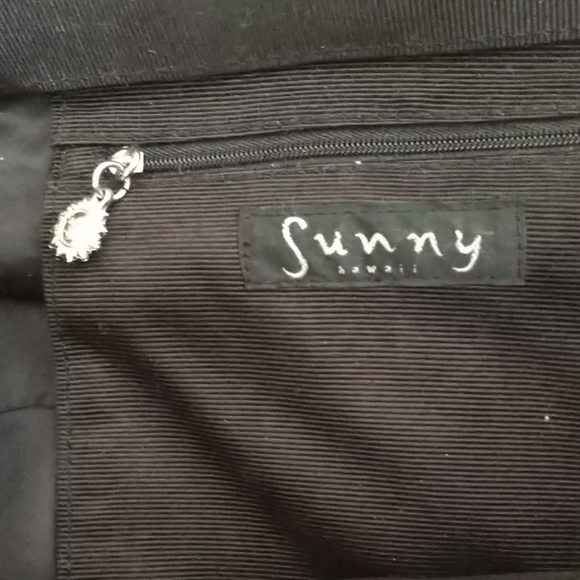 FIND #4 durable "File" Fabric Bamboo shaped Handled Shopper Sunny Hawaii NWOT - Picture 3 of 16